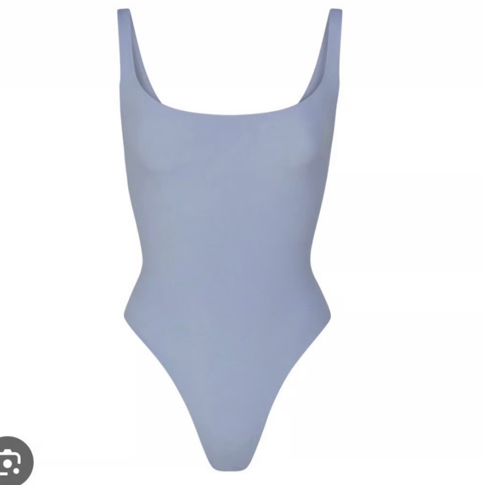 SKIMS Fits Everybody Square Neck Bodysuit Slate